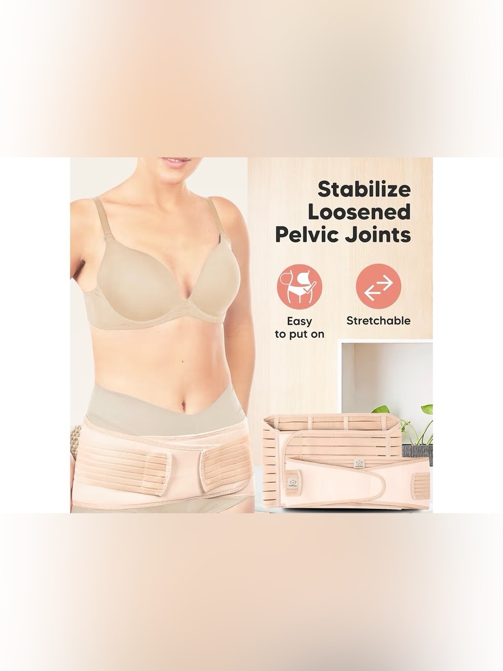 NIB KeaBabies Revive 3-in-1 Postpartum Support Recovery Belt M/L BLACK NEW - Picture 13 of 15